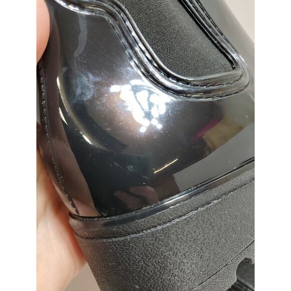 Capelli New York Boots Womens 10 Ankle Shiny Jelly Rain Winter Fall Shoes - Picture 9 of 13